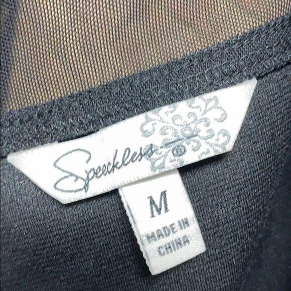 Speechless Sleeveless Gold Sequin Peplum dress M - Picture 5 of 8